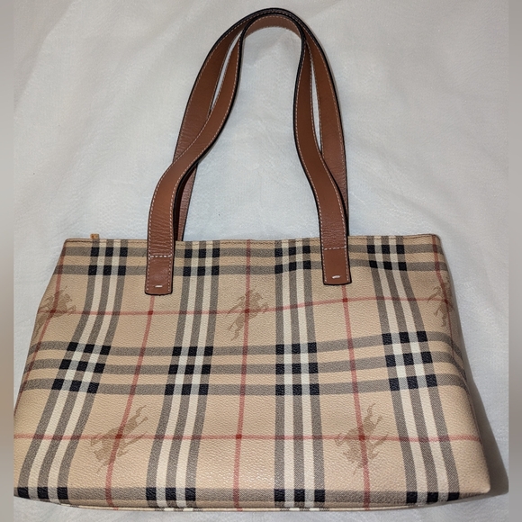 Burberry London Nova Check PVC Leather Haymaker Tote EUC with COA - Picture 13 of 16